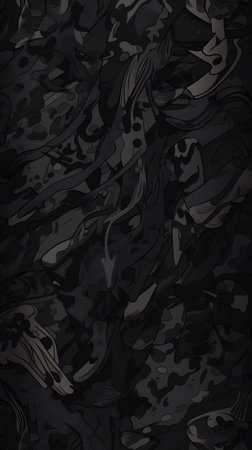Black camouflage military background, abstract, texturesの素材