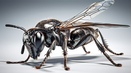 Extreme sharp and detailed view of small metallic, animals, insectsの素材