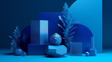 Blue design modern, creative digital illustration, abstract, backgroundsの素材