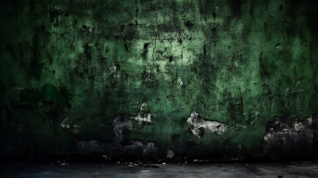 Dark grungy green texture cement, abstract, texturesの素材