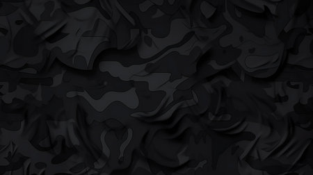 Black camouflage military background, abstract, texturesの素材