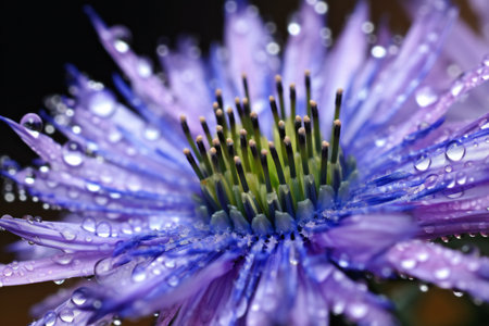 Macro of blue flower aster, nature, flowers & gardensの素材