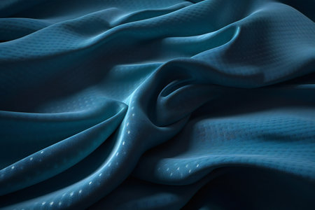 Floating blue fabric high quality, abstract, texturesの素材