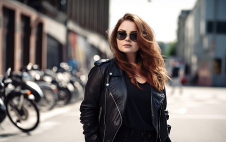 Digital painting beautiful curvy girl posing, people, diversityの素材