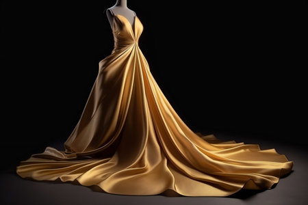 Digital painting gold fashion model woman, clothing & accessoriesの素材