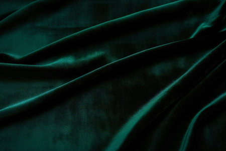 Dark green velvet texture background, abstract, texturesの素材