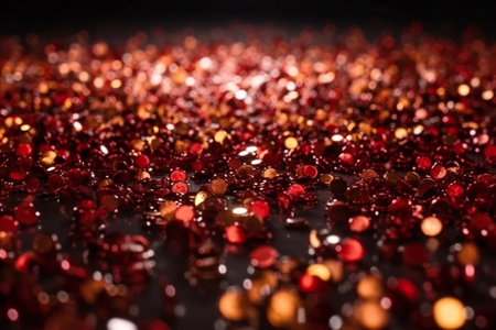 Background of red gold and black glitter light, abstract, backgroundsの素材