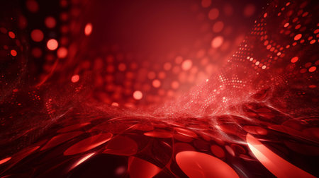 Red, digital illustration artwork, abstract, backgroundsの素材