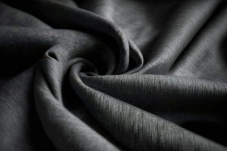 Dark grey cotton fabric texture, abstract, texturesの素材