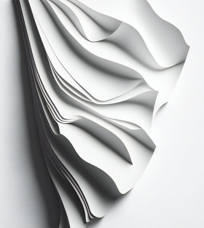 White creased poster texture, creative digital illustration, abstract, texturesの素材