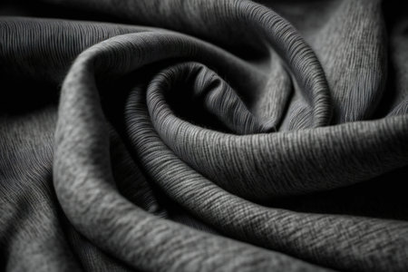 Dark grey cotton fabric texture, abstract, texturesの素材
