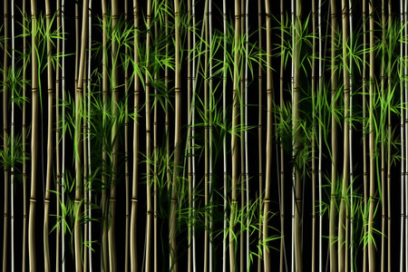 Transparent bamboo background, nature, plants and treesの素材