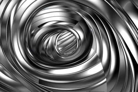 Silver shape art style, digital illustration artwork, abstract, backgroundsの素材