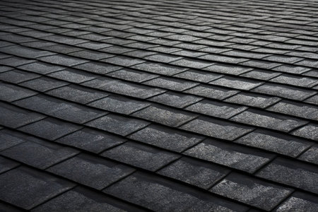 Black roofing asphalt texture background, abstract, texturesの素材