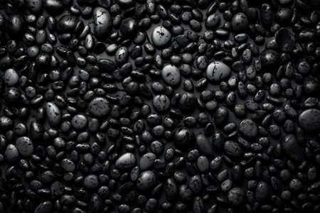 Black stone grey cement texture background, abstract, texturesの素材