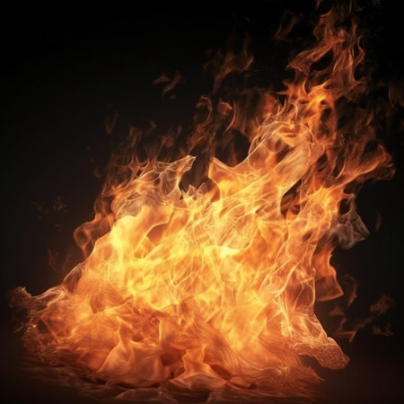 Beautiful stylish fire flames, abstract, backgroundsの素材