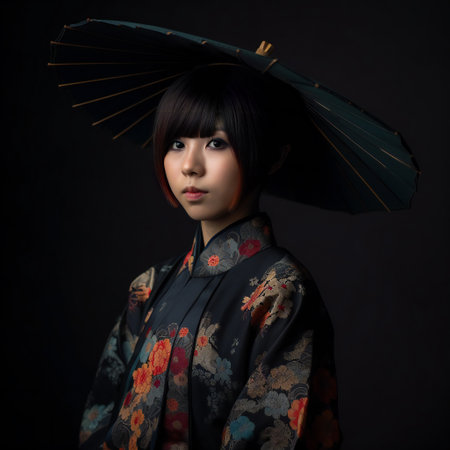 Digital painting portrait of anime cosplay girl, people, activeの素材