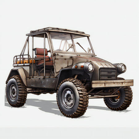 Off road vehicle bauhaus art style, business, transportationの素材