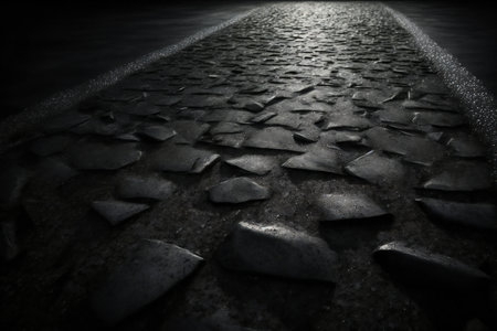 Background texture of rough asphalt, abstract, texturesの素材