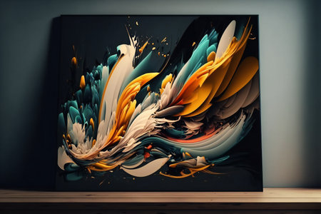 Abstract fire painting, digital illustration painting, hand drawn & artisticの素材