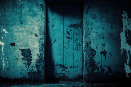 Grunge blue, digital illustration painting, abstract, texturesの素材