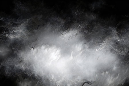 Fog and smoke on a black background. Abstract background. Texture.の素材