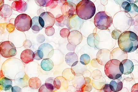 abstract background with colorful circles in watercolor style for your designの素材