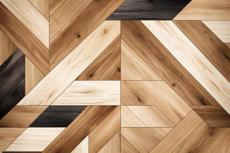 Wooden parquet texture. Floor parquet. Flooring backgroundの素材
