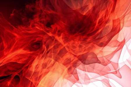 Abstract red smoke on a black background. Texture. Design element.の素材