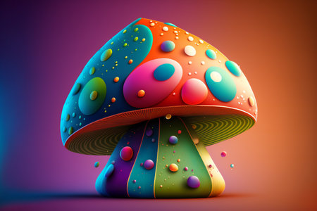 Fantasy mushroom. Psychedelic fantasy.の素材