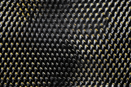 close up of drill bits on a black background, shallow depth of fieldの素材