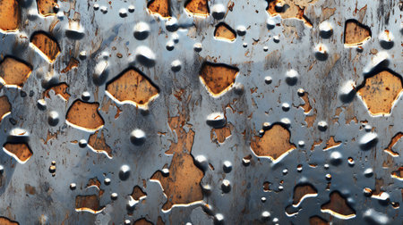 Rusty metal texture with spots of paint. Abstract background for design.の素材