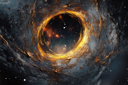 Galaxy in outer space. Abstract space background.の素材