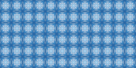 Seamless pattern with abstract blue and white geometric shapes.の素材