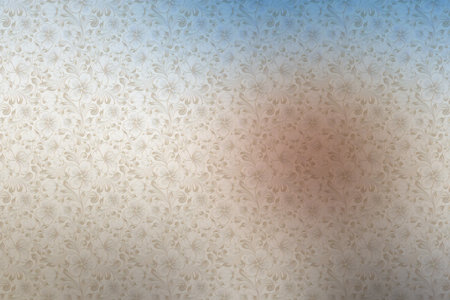 abstract background with floral pattern in blue and white tone, stock photoの素材