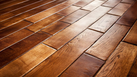 Wooden parquet floor texture background. Flooring in the room.の素材