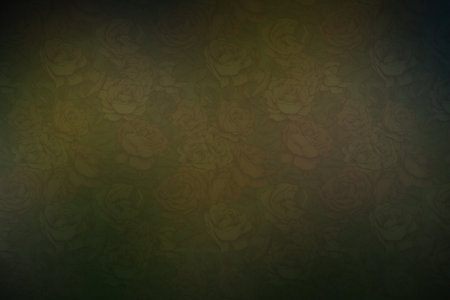 Background of dark green and black roses with copy space for text.の素材