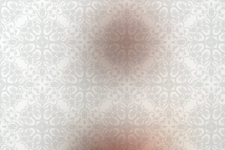 abstract vintage wallpaper background with floral ornaments and copy spaceの素材