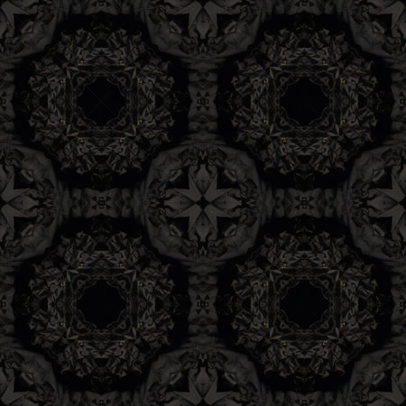 Kaleidoscopic ornamental pattern. Seamless texture.