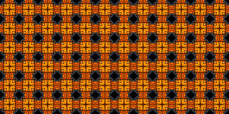 Ethnic boho seamless pattern. Traditional ornament. Geometric background. Tribal motif.  illustration for web design or print.の素材