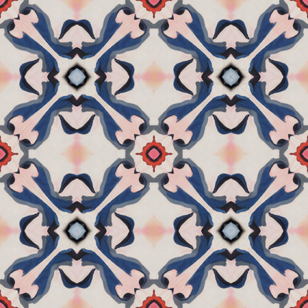 Seamless kaleidoscope pattern. For eg fabric, wallpaper, wall decorations.の素材
