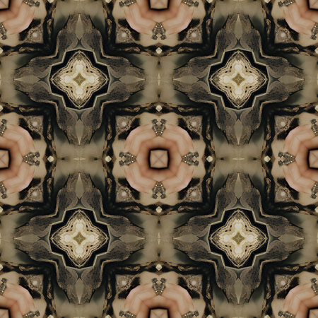 Kaleidoscopic ornamental seamless pattern. Seamless background.の素材
