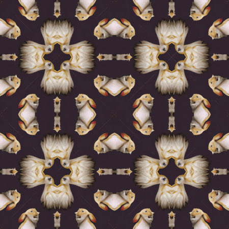 Kaleidoscopic ornamental seamless pattern. For eg fabric, wallpaper, wall decorations.の素材