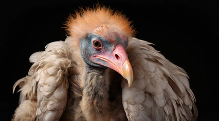 Portrait of a Griffon Vulture (Gyps fulvus)の素材
