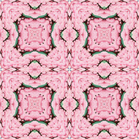 Kaleidoscope of color with beautiful ornamental - Thorough background summary - seamlessの素材