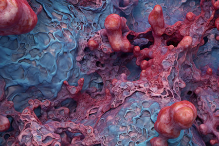 Abstract illustration of colorful fluid background. Abstract background with dynamic effect.の素材