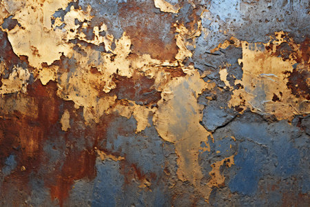 Rusty metal texture for background. Rusty metal texture with scratches and cracksの素材