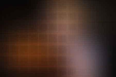 abstract background with blurred lines and bokeh effect in orangeの写真素材