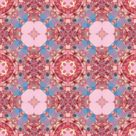 Seamless background pattern with a variety of multicolored lines.の素材