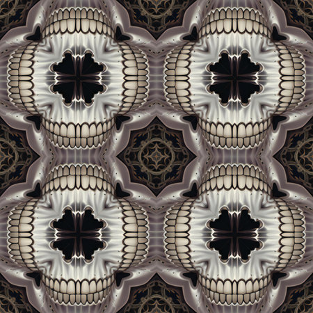 Seamless pattern with decorative ornament. For eg fabric, wallpaper, wall decorations.の素材